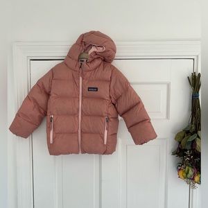 Patagonia Kids Hi-Loft Down Sweater Hoody Coat 4T